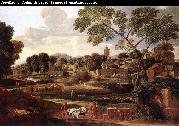 Nicolas Poussin Landscape with the Funeral of Phocion