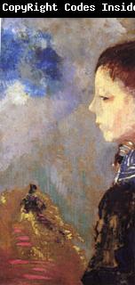 Odilon Redon Portrait of Ari Redon with Sailor Collar