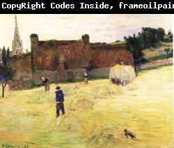 Paul Gauguin Hay-Making in Brittany