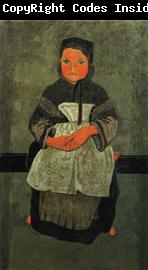 Paul Serusier Little Breton Girl Seated(Portrait of Marie Francisaille)