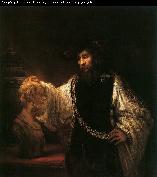 Rembrandt Aristotle with a Bust of Homer