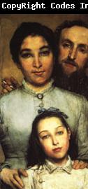 Sir Lawrence Alma-Tadema Dalou,His Wife and His Daughter