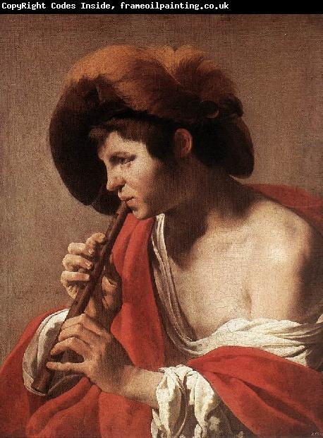 TERBRUGGHEN, Hendrick Boy Playing Flute anr