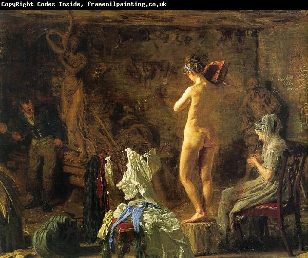 Thomas Eakins William Rush Carving his Allegorical Figure of the Schuylkill River