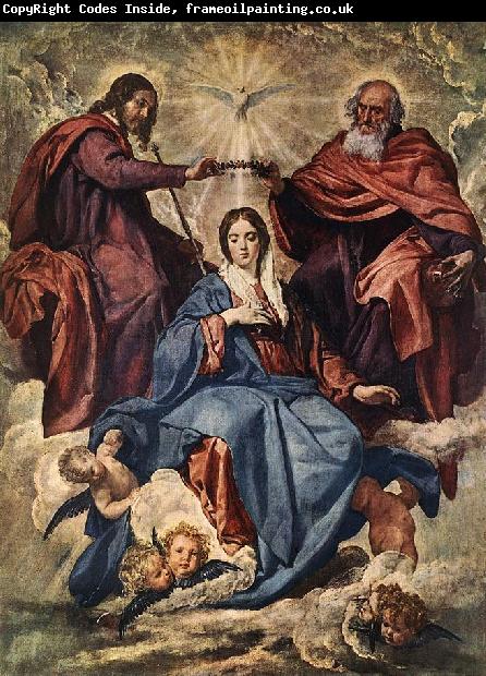 VELAZQUEZ, Diego Rodriguez de Silva y The Coronation of the Virgin jh