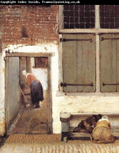 VERMEER VAN DELFT, Jan The Little Street (detail) wt