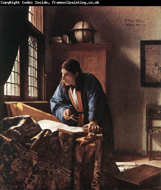 VERMEER VAN DELFT, Jan The Geographer qr