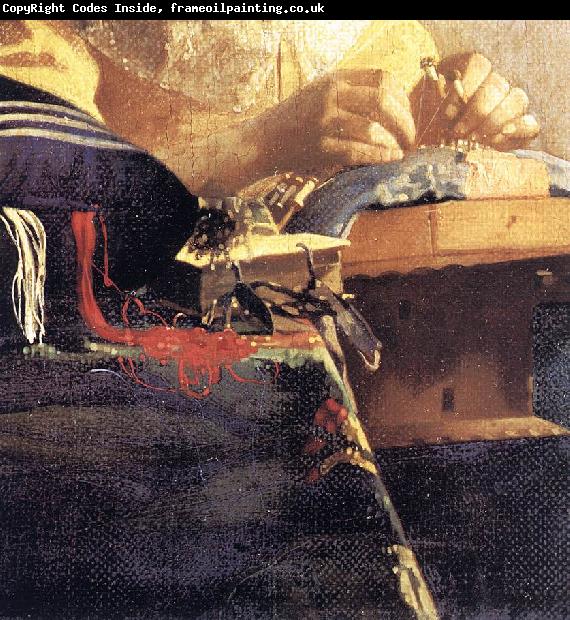 VERMEER VAN DELFT, Jan The Lacemaker (detail) qwr