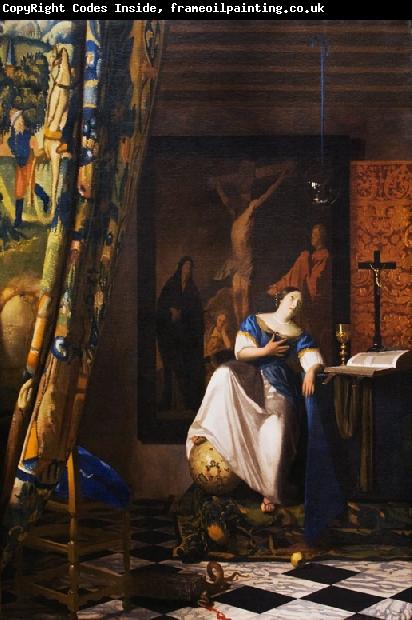 VERMEER VAN DELFT, Jan The Allegory of the Faith wet