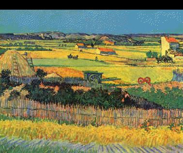 Vincent Van Gogh Harvest at La Crau