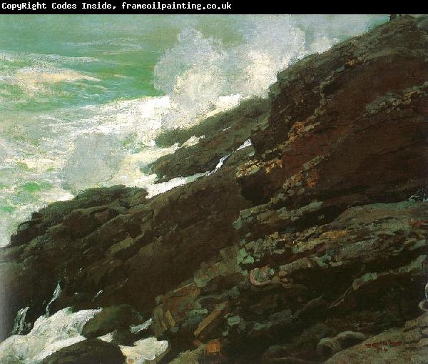 Winslow Homer High Cliff, Coast of Maine