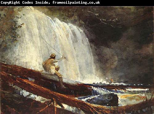 Winslow Homer Waterfalls in the Adirondacks