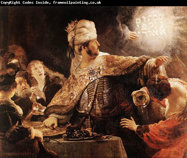 REMBRANDT Harmenszoon van Rijn Belshazzar's Feast
