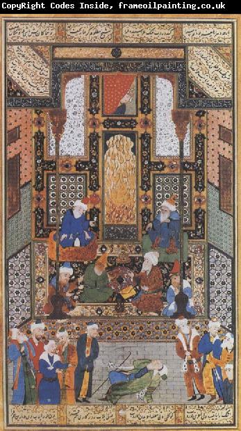 Ali She Nawat Shaykh san an overwhelmed by love when he beholds the theophany upon the countenance of the Byzantine priness upon her balcony