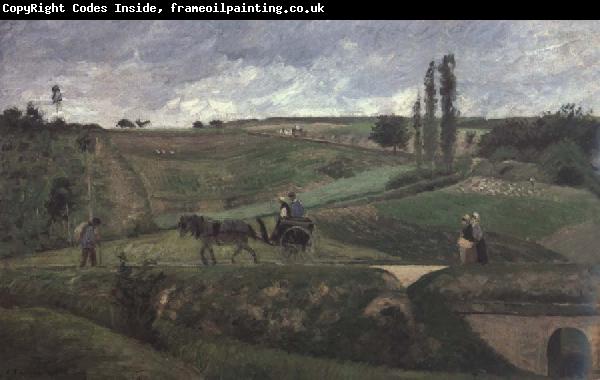 Camille Pissarro The road to Ennery,near Pontoise La route d-Ennery pres de Pontoise