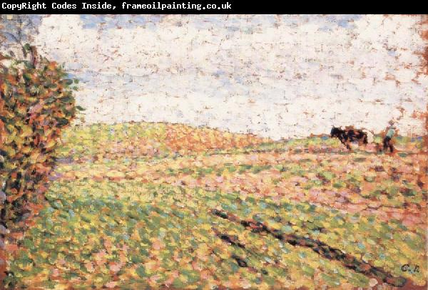 Camille Pissarro Ploughing at Eragny