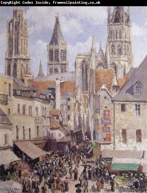 Camille Pissarro Rue de I-Epicerie,Rouen