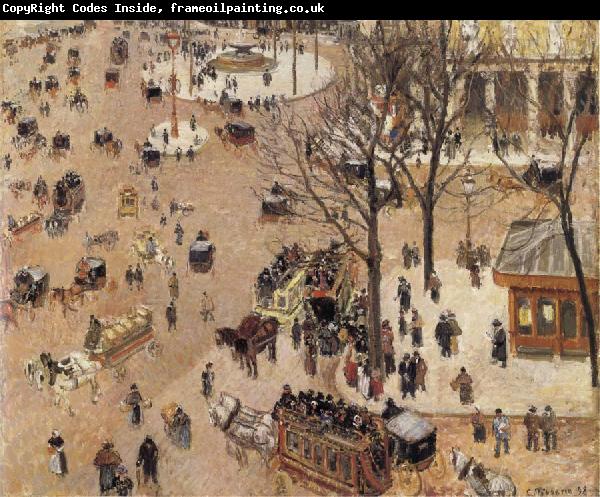 Camille Pissarro La Place du Theatre Franqais