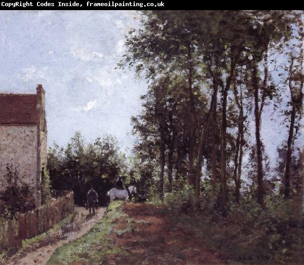 Camille Pissarro The Road near the farm La route pres de la ferme