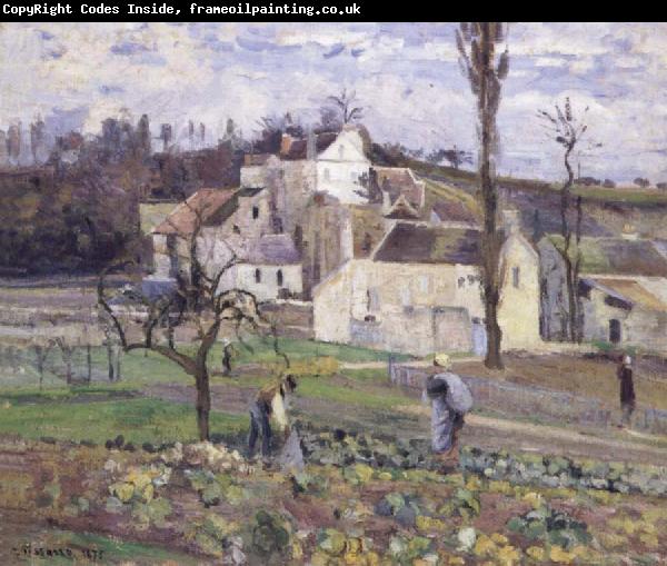 Camille Pissarro Cabbage patch near the village