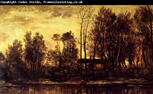 Charles Francois Daubigny Soleil Coucbant