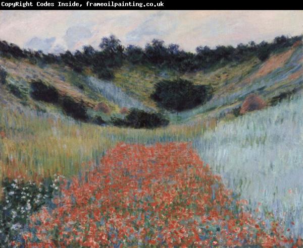 Claude Monet Poppy field in a hollow near Givemy