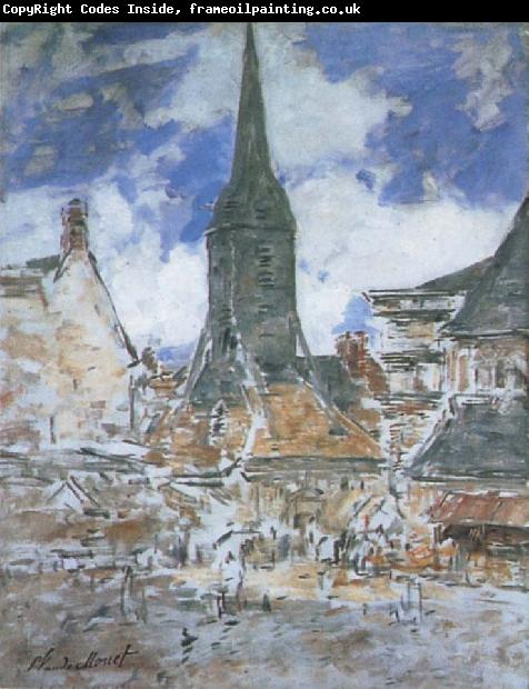 Claude Monet The Bell-Tower of Saint-Catherine at Honfleur