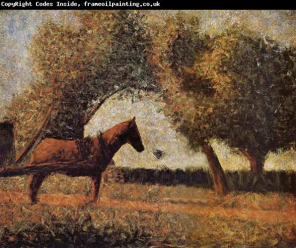 Georges Seurat The Harness Carriage