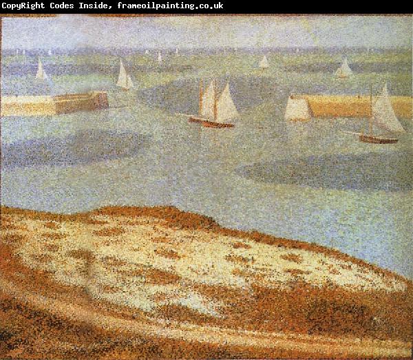 Georges Seurat Entrance of Port en bessin