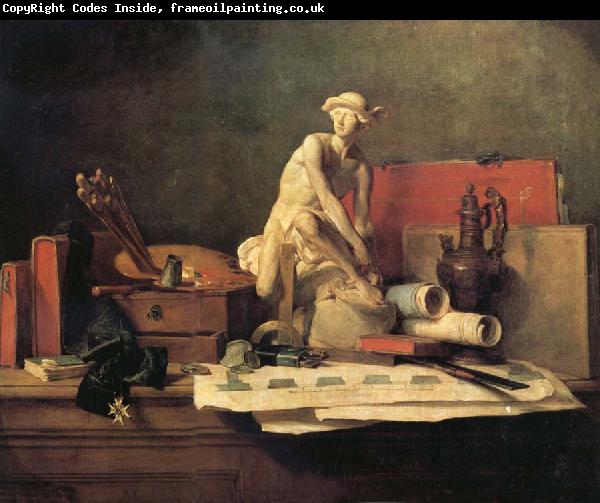 Jean Baptiste Simeon Chardin Still Life with the Attributes of the Arts