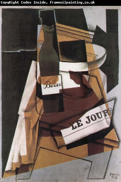 Juan Gris Winebottle Daily and fruit dish