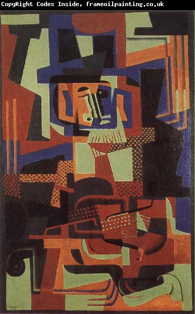 Juan Gris The man play fiddle