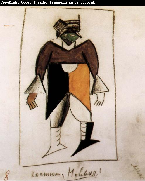 Kasimir Malevich Clothes design for Subdue sun Opera