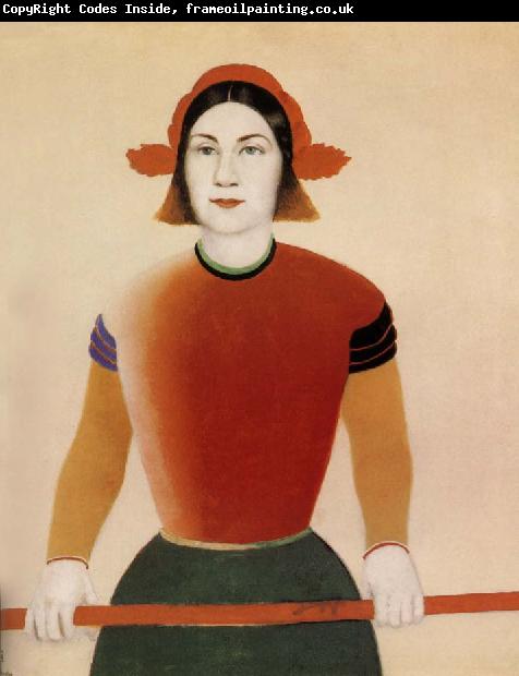 Kasimir Malevich The girl with red stick
