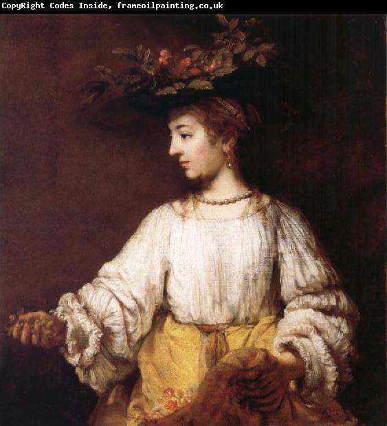 REMBRANDT Harmenszoon van Rijn Flora