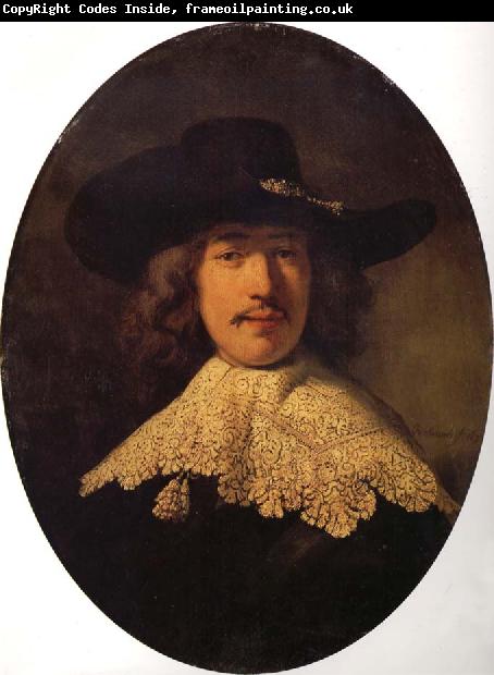 REMBRANDT Harmenszoon van Rijn Young Man With a Moustache