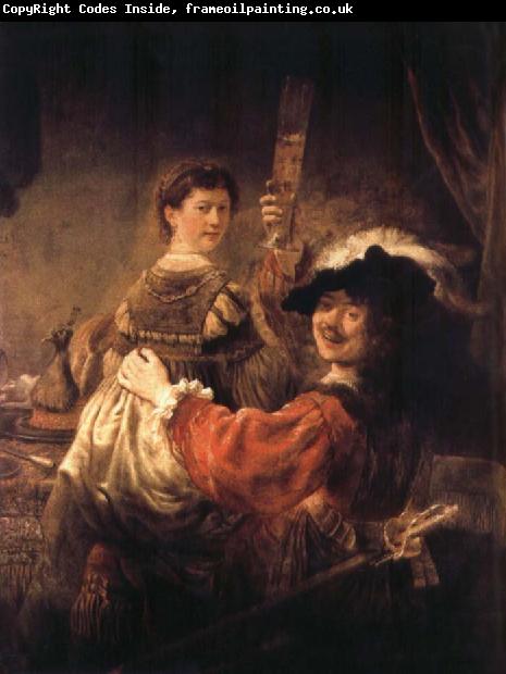 REMBRANDT Harmenszoon van Rijn Self-Portrait with Saskia