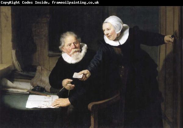 REMBRANDT Harmenszoon van Rijn The Shipbuilder Jan Rijksen and His Wife Griet Jans