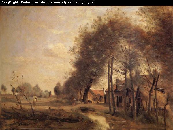 Corot Camille The road of Without-him-Noble