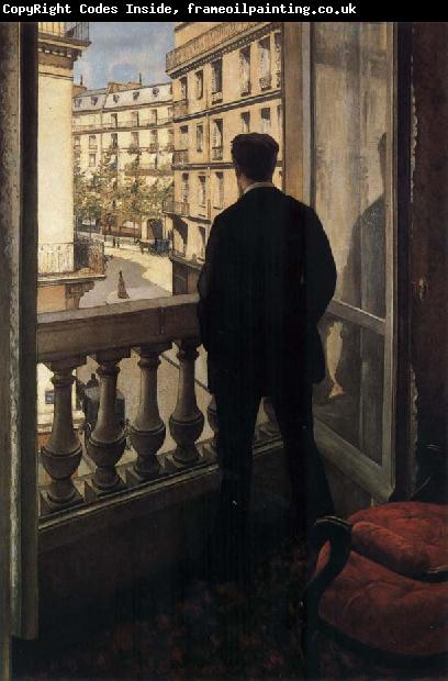 Gustave Caillebotte Young man near ther door