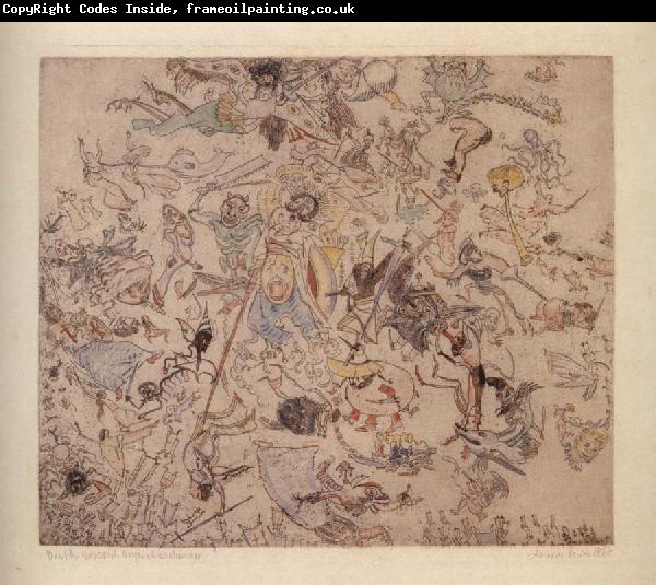 James Ensor Demons Trashing Angels and Archangels