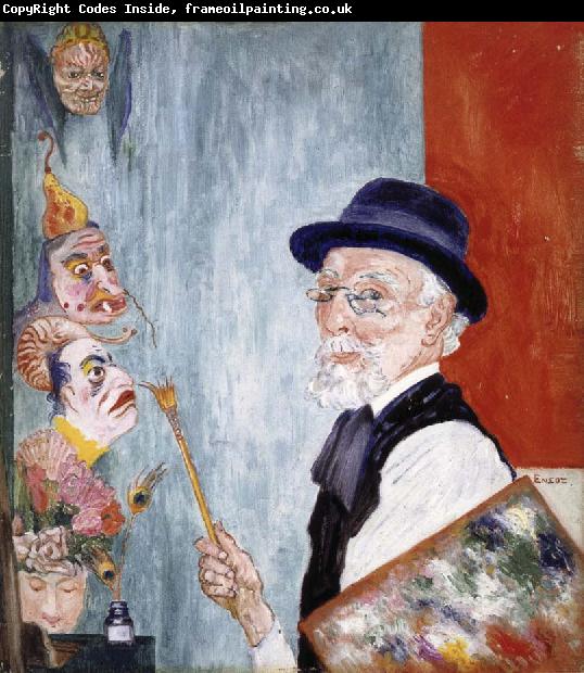 James Ensor My Portrait with Masks