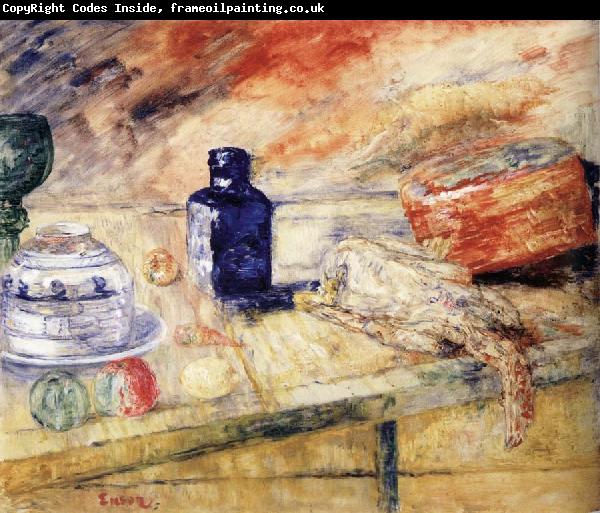 James Ensor The Blue Flacon