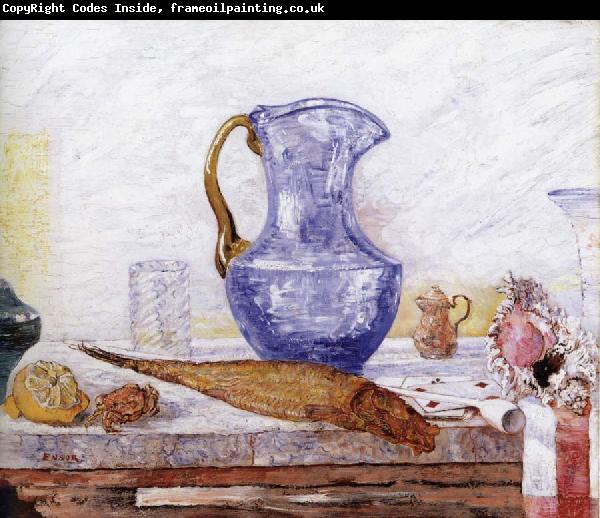 James Ensor Still life with Blue Jar