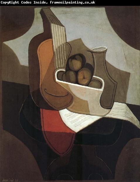 Juan Gris the red blanket  on the table