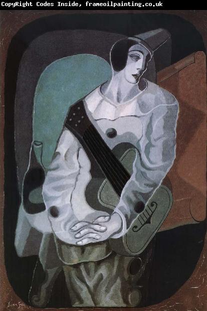 Juan Gris The clown with Guitar