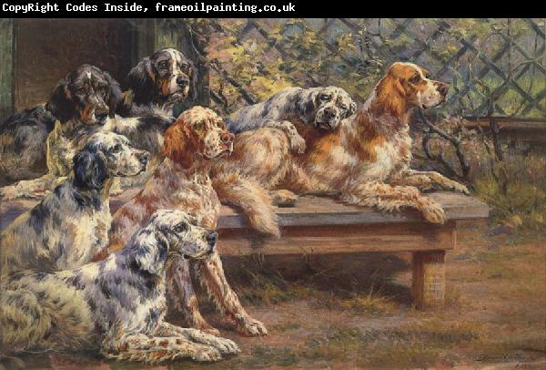 Osthaus, Edmund Henry Seven English Setters