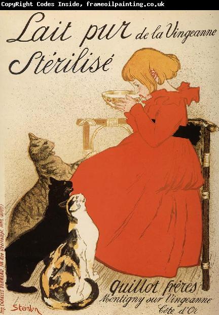 theophile-alexandre steinlen Poster Advetising Sterilized Milk