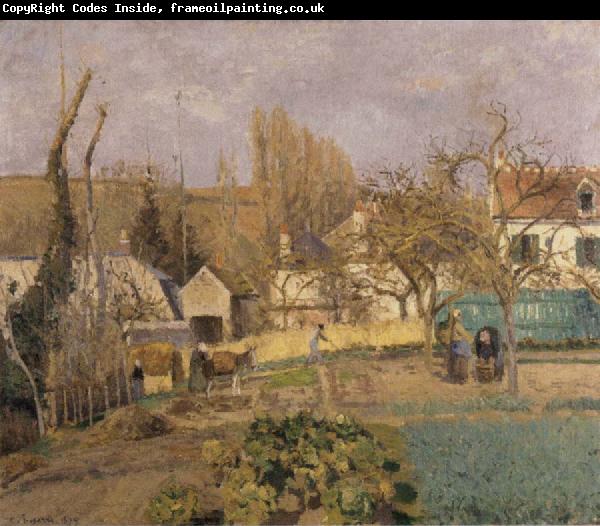 Camille Pissarro Kitchen Garden at L-Hermitage