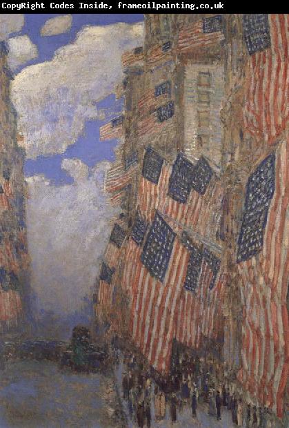 Childe Hassam The Fourth of July